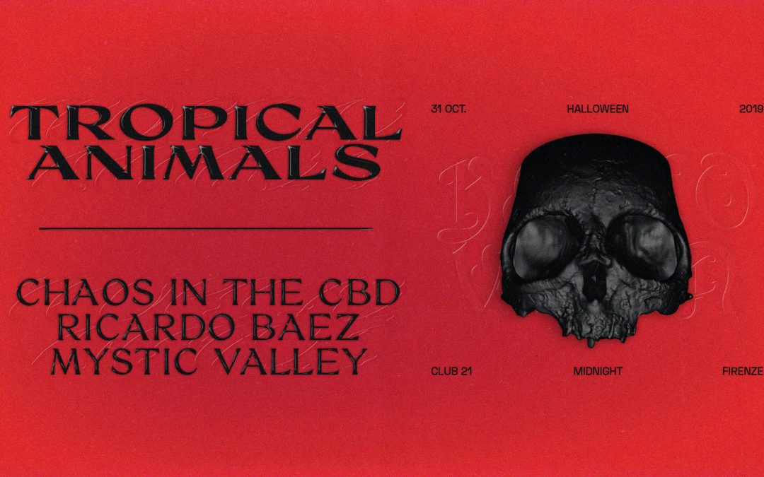 Tropical Halloween Night with Chaos in Cbd, Ricardo Baez, Mystic Valley